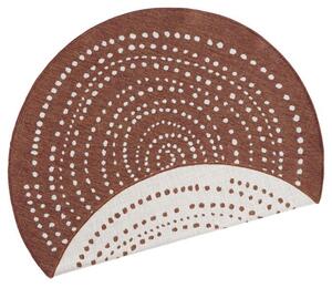 Kusový koberec Twin-Wendeteppiche 103110 terra creme kruh 140x140 cm