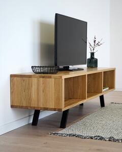TV stolek Alfa z dubového masivu