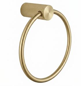 Koupelnový věšák REA SOLO RING 64106, zlatá kartáčovaná