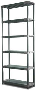 Regál plastový JUPITER-6 222x80x46 PVC Povrchová úprava: Šedá