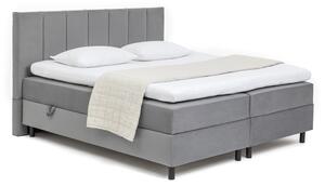 Šedá boxspring postel s úložným prostorem 180x200 cm Elva Bold Line – Bonami Selection