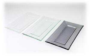 BDK-GLASS Servírovací tácek MAXIM 23x13cm Barva: Extra čiré sklo