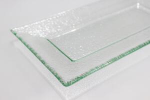 BDK-GLASS Servírovací tácek MAXIM 23x13cm Barva: Čiré sklo