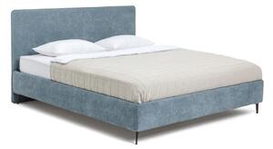 Modrá čalouněná dvoulůžková postel s roštem 180x200 cm Noira Slim – Bonami Selection