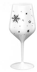 ZIMĚNKA - bílá nerozbitná sklenice na víno 470 ml