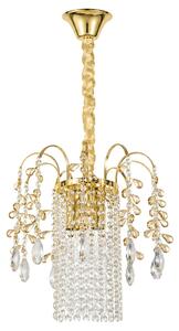 Toolight Křišťálové závěsné osvětlení SWE090-CP 30cm zlaté