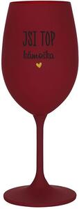 JSI TOP KÁMOŠKA - bordo sklenice na víno 350 ml