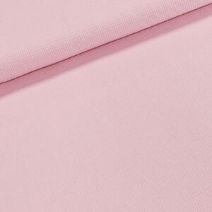 Bavlněné plátno / vaflová drobná vazba 3937-5 jednobarevná růžová, š.150cm (látka v metráži)