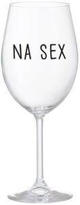 NA SEX - čirá sklenice na víno 350 ml