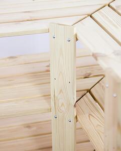 Dřevěný regál rohový MAXI 6W 230x85x50 - borovice