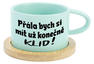 PŘÁLA BYCH SI MÍT UŽ KONEČNĚ KLID! - mint hrníček makronka 200 ml