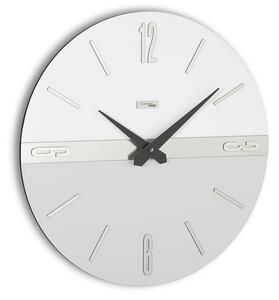 Designové nástěnné hodiny I417GCM light grey metal IncantesimoDesign 40 cm