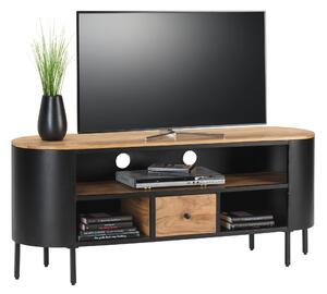 KOMODA POD TELEVIZI, akácie, černá, barvy akácie, 145/60/40 cm Ambia Home