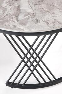 Konferenční stolek Flamingo, mramor / černá