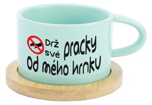 DRŽ SVÉ PRACKY OD MÉHO HRNKU - mint hrníček makronka 200 ml