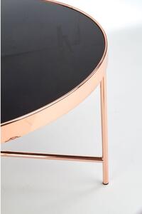 Konferenční stolek Moria, černá / rose gold