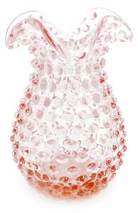 Sklárna Častolovice - Váza 18cm – Hobnail – Ananas – růžová