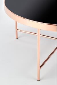 Konferenční stolek Moria, černá / rose gold