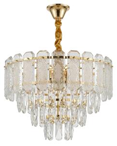Toolight Křišťálové závěsné osvětlení SWE088-CP 40cm zlaté
