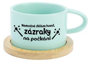NEMOŽNÉ DĚLÁM HNED, ZÁZRAKY NA POČKÁNÍ - mint hrníček makronka 200 ml
