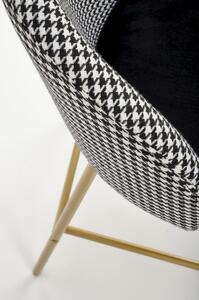 Barová židle Bertold, černá