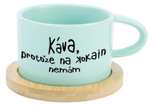 KÁVA, PROTOŽE NA KOKAIN NEMÁM - mint hrníček makronka 200 ml