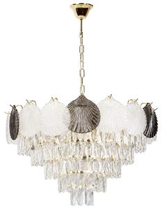 Toolight Křišťálové závěsné osvětlení SWE084-CP 60cm zlaté