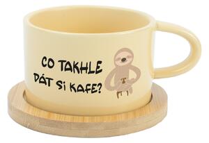 CO TAKHLE DÁT SI KAFE? - žlutý hrníček makronka 200 ml