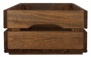 Dřevěná bedýnka SD-2-40X30 barevné varianty Povrchová úprava: Hnědá