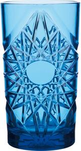 Polykarbonátová sklenice 470 ml, modrá s dekorem