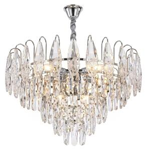 Toolight Křišťálové závěsné osvětlení SWE079-CP 50cm chrom