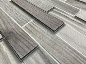 Grace 3D obkladový omyvatelný panel PVC Parkety šedé (490 х 980 mm)