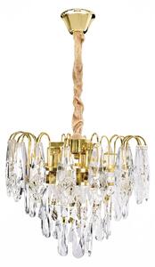 Toolight Křišťálové závěsné osvětlení SWE078-CP 30cm zlaté
