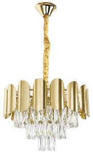 Toolight Křišťálové závěsné osvětlení SWE099-CP 40cm zlaté
