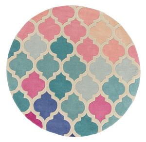 Ručně všívaný kusový koberec Illusion Rosella Pink/Blue 80x150 cm