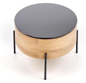 Konferenční stolek Zenga, černá / dub zlatý