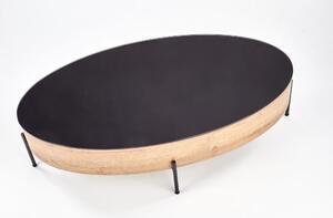 Konferenční stolek Zenga, černá / dub zlatý