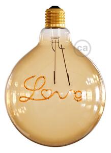 Creative cables Zlatá LED žárovka pro závěsné lampy G125 "love" 5W E27 dekorativní vintage 2000K