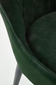 Jídelní židle Rilla, zelená / černá