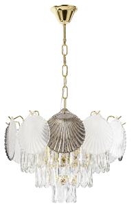 Toolight Křišťálové závěsné osvětlení SWE083-CP 40cm zlaté