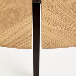 Konferenční stolek Luana, dub zlatý / černá