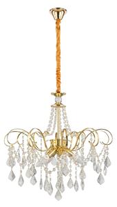 Toolight Křišťálové závěsné osvětlení SWE081-CP 60cm zlaté