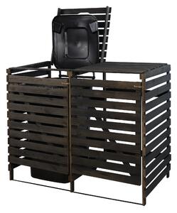 Dřevěný box na odpadové nádoby OBK-240L-2 - barevné varianty Povrchová úprava: Antracit