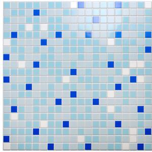 Grace 3D obkladový omyvatelný panel PVC Mozaika modrá 480x955mm