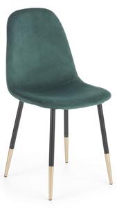 Jídelní židle Noela, zelená / černá