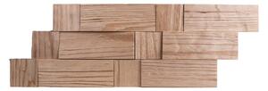 Dřevěný obklad na stěnu- Naturální 4 ks v balení PSDB_595X195X13_NSK4