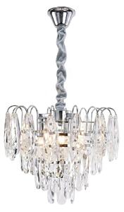 Toolight Křišťálové závěsné osvětlení SWE077-CP 30cm chrom
