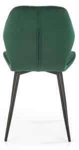 Jídelní židle Pelor, zelená / černá