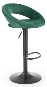 Barová židle Kaiden, zelená / černá