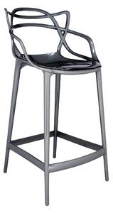Barová židle Masters METAL, v. 65 cm, více barev - Kartell Barva: titanium